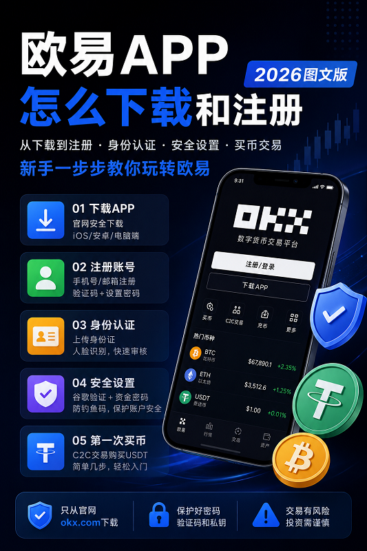 欧易APP怎么下载和注册（2026图文版）
